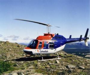 Puzzle Καναδά ελικόπτερο Bell 206
